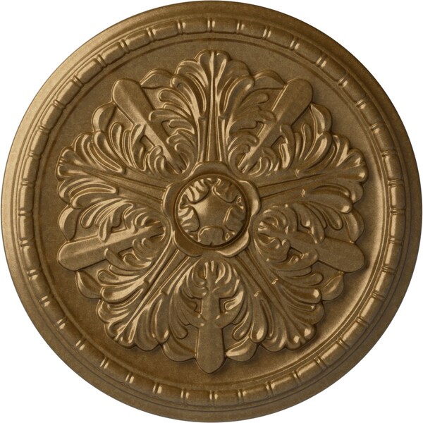 Ekena Millwork Washington Ceiling Medallion (Fits Canopies up to 2 7/8"), 17 1/8"OD x 1 1/2"P, Pale Gold CM17WAPAS - main